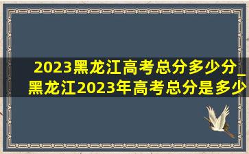 2023黑龙江高考总分多少分_黑龙江2023年高考总分是多少